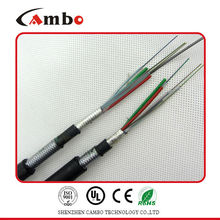 Factory price for telecom projects steel tape double armoured multi pairs SM/MM fibre optic cable speed